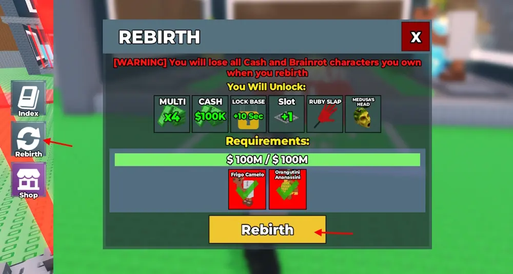 Best Rebirth option in Steal a Brainrot 2025